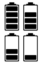 Image showing battery charge simple icon