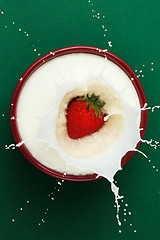 Image showing Strawberry Milk