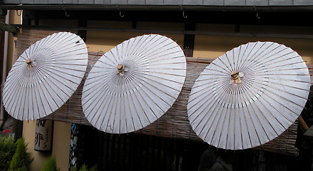 Image showing Japanese Umbrellas