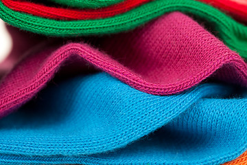 Image showing crumpled colorful clothes close-up