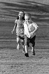 Image showing Little Kids Running