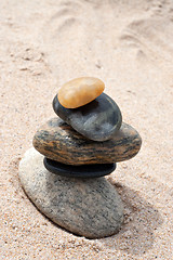 Image showing Smooth Stacked Rocks