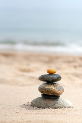 Image showing Smooth Stacked Rocks