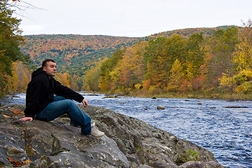 Image showing Vermont River Man