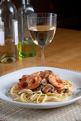 Image showing Shrimp Scampi with Linguine