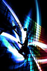 Image showing Abstract Basketball Silhouette
