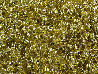 Image showing Gold rivets