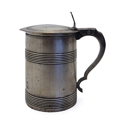 Image showing Old metal mug