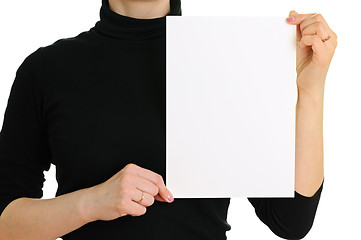 Image showing empty sheet of paper