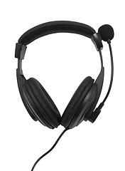 Image showing Black headphones