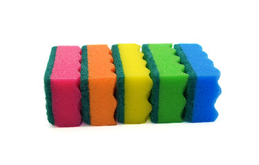 Image showing Set of kitchen sponges