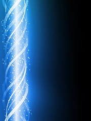Image showing Blue Colorful Glowing Lines Background. 