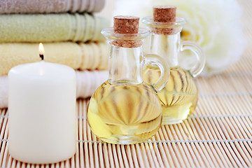 Image showing massage oil