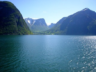 Image showing View from Flaam, Noway