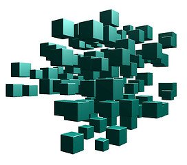 Image showing cubes chaos
