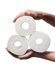 Image showing Toilet paper rolls