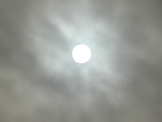 Image showing cloudy sun