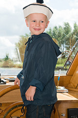 Image showing Captain On A Boat