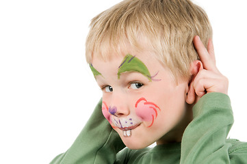 Image showing Face Painted Rabbit