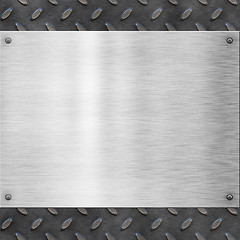 Image showing old metal background texture