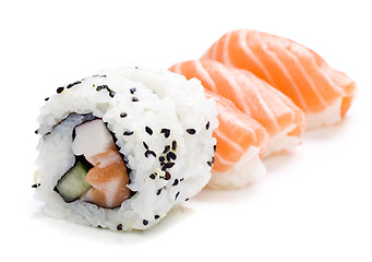 Image showing five pieces of sushi