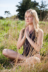 Image showing Meditating yoga woman