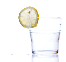 Image showing Glass of lemonade