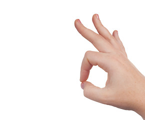 Image showing hand sign symbol