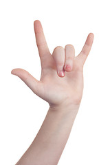 Image showing hand sign symbol