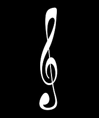 Image showing Abstract Treble Clef