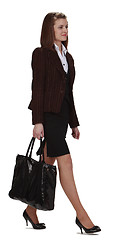 Image showing Businesswoman walking