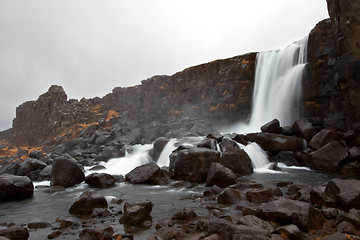 Image showing Thingvellir waterfall