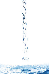 Image showing Water spurt against white