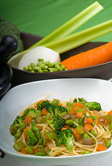 Image showing vegetable pasta