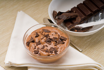 Image showing fresh homemade chocolate mousse