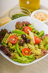 Image showing italian fusilli pasta salad