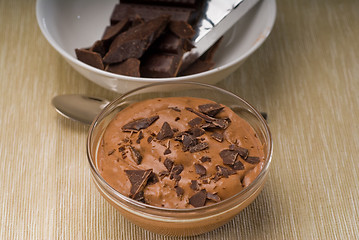 Image showing fresh homemade chocolate mousse