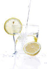 Image showing Glass of lemonade