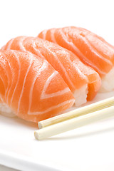 Image showing three pieces of sushi