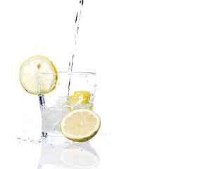 Image showing Glass of lemonade