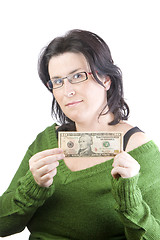 Image showing woman money