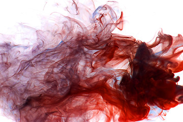 Image showing abstract red smoke