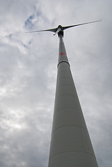 Image showing Modern Windmill, Italy