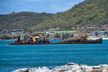 Image showing Coast in Saint Maarten Island, Dutch Antilles