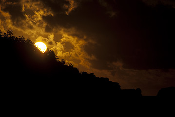 Image showing Sunset in the Whitsunday Islands