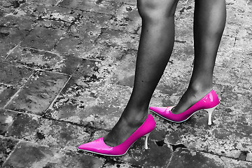 Image showing Pink Sexy Shoes