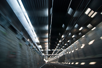 Image showing Inside a Highway Tunnel, Italy
