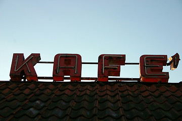 Image showing kafe signboard