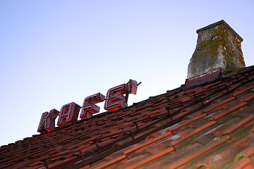 Image showing kafe signboard