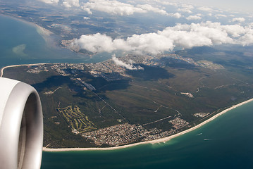 Image showing Queensland from the Plane